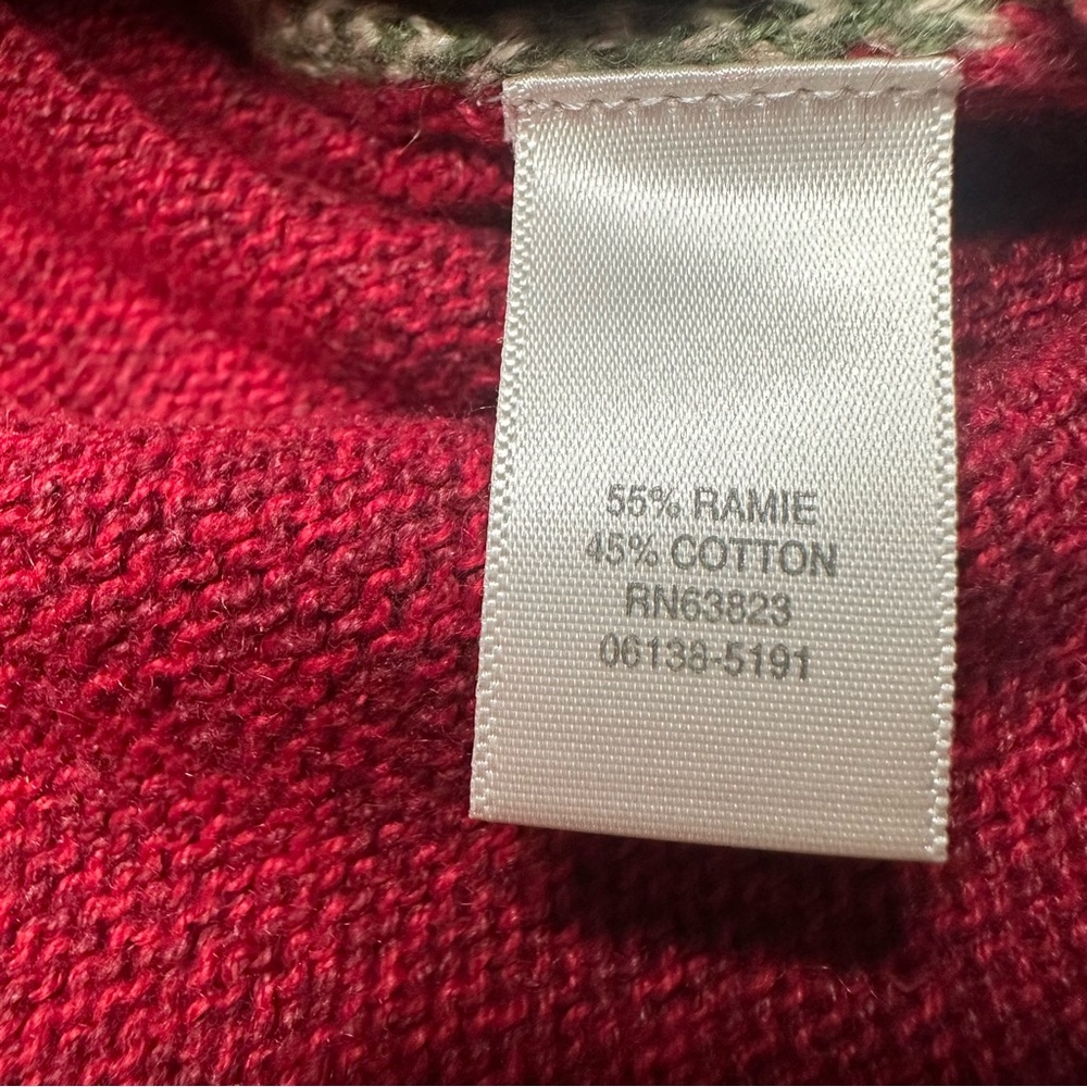 christopher & banks Holiday Sweater Full Zip Up Christmas Winter Women’s XL - Picture 8 of 9